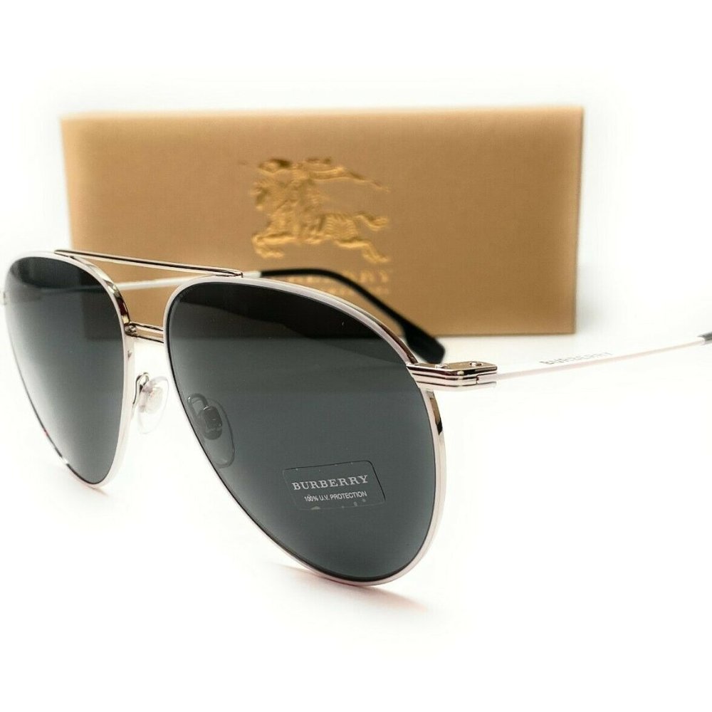 Burberry Pilot 60mm Sunglasses - Picture 1 of 4